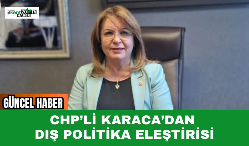 CHP’li Karaca’dan Dış Politika Eleştirisi