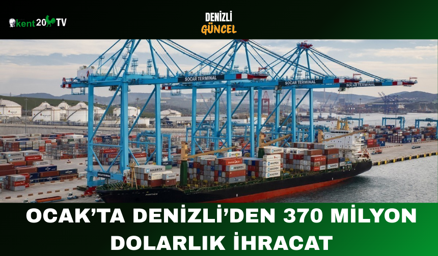 Ocak’ta Denizli’den 370 Milyon Dolarlık İhracat
