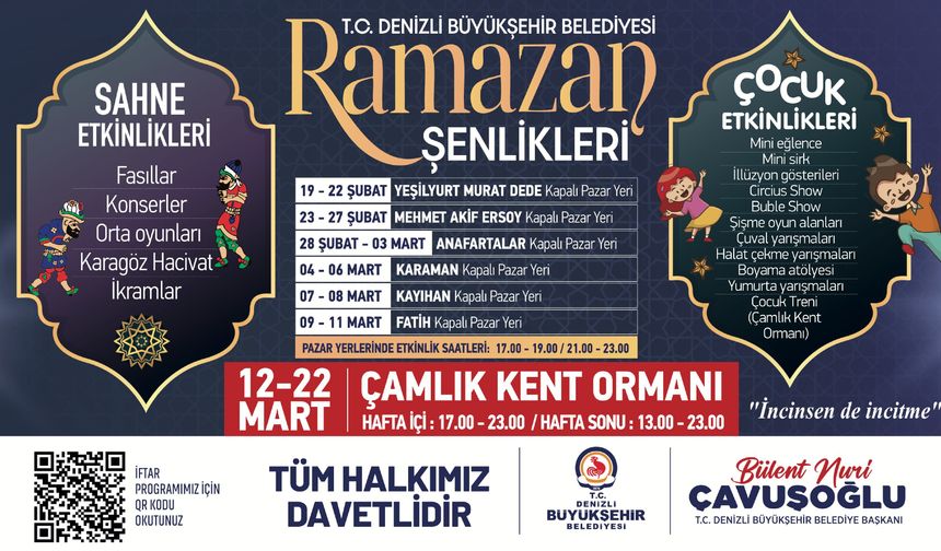 T.C. DENİZLİ BÜYÜKŞEHİR BELEDİYESİ RAMAZAN ŞENLİKLERİ