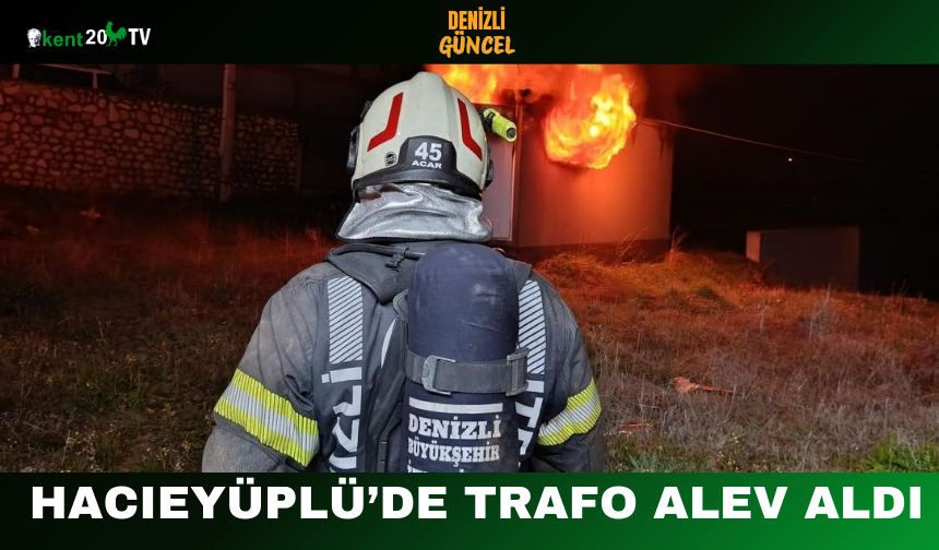 Hacıeyüplü’de Trafo Alev Aldı