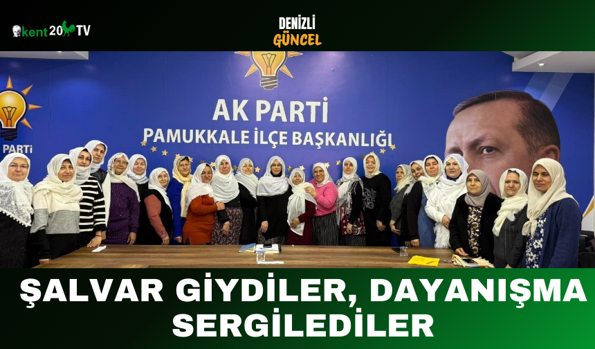 Şalvar Giydiler, Dayanışma Sergilediler