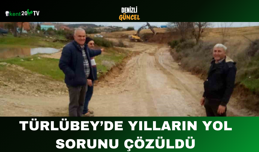 Türlübey’de Yılların Yol Sorunu Çözüldü