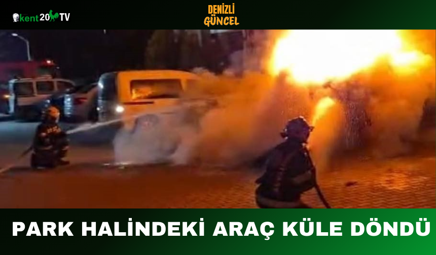 Park Halindeki Araç Küle Döndü