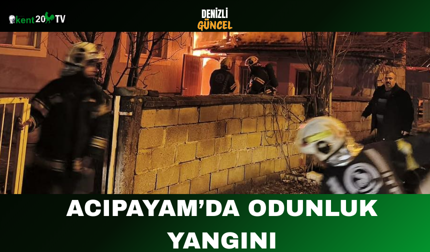 Acıpayam’da Odunluk Yangını