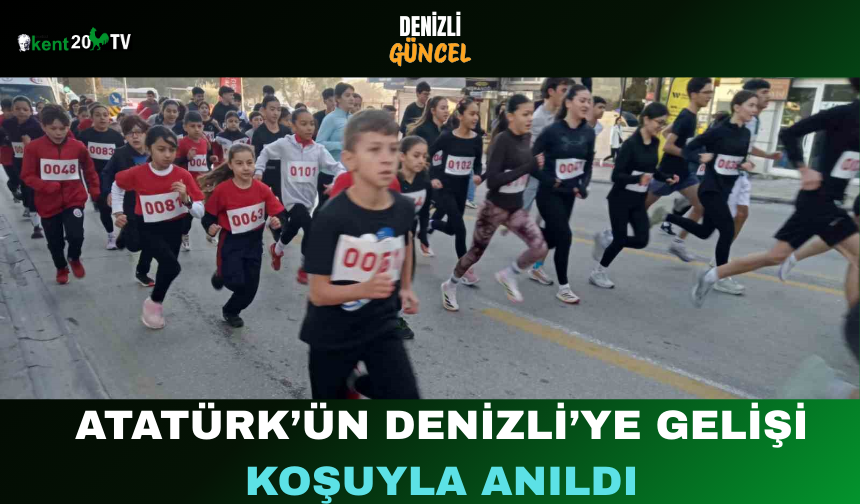 Denizli’de Atatürk Yol Koşusu