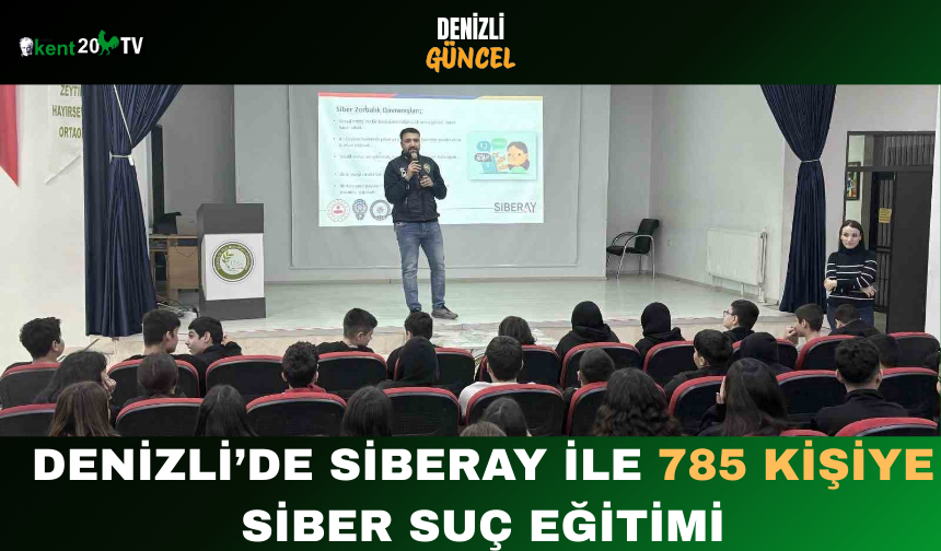Denizli’de SİBERAY ile 785 Kişiye Siber Suç Eğitimi