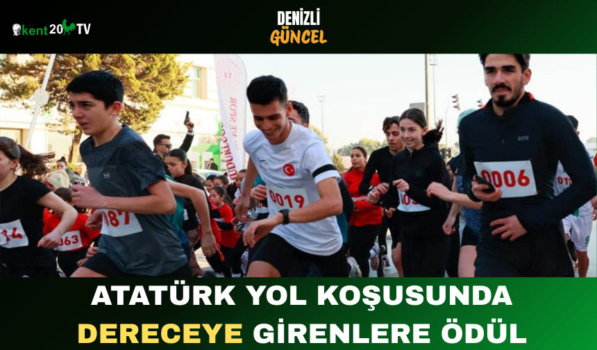 Atatürk Yol Koşusunda Dereceye Girenlere Ödül