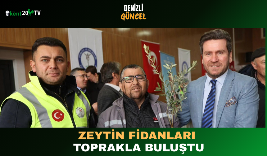 Tavas’ta Üreticiye Zeytin Fidanı Desteği