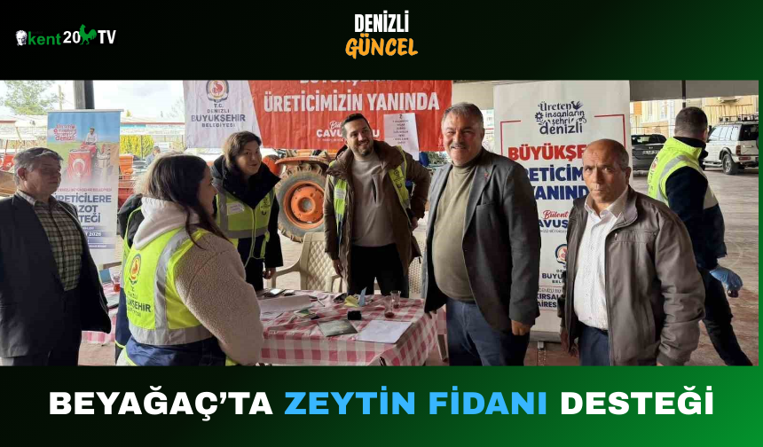 Beyağaç’ta Zeytin Fidanı Desteği