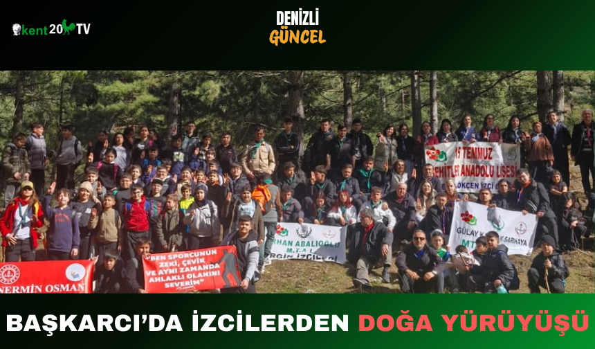 Başkarcı’da İzcilerden Doğa Yürüyüşü