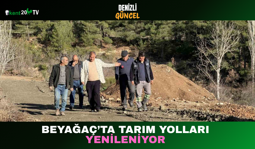 Beyağaç’ta Tarım Yolları Yenileniyor