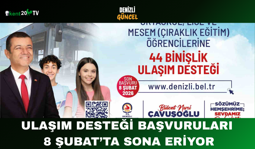 Ulaşım Desteği Başvuruları 8 Şubat’ta Sona Eriyor