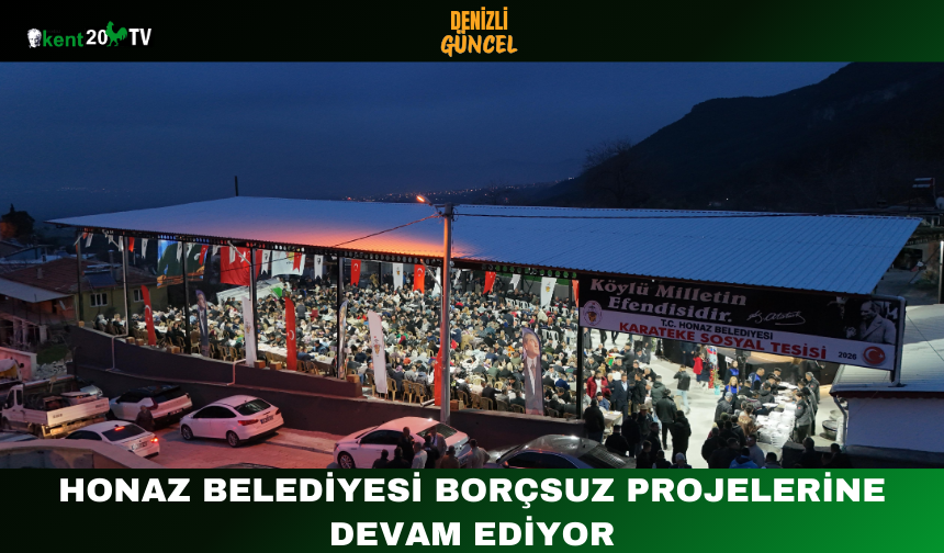 Honaz Belediyesi Borçsuz Projelerine Devam Ediyor