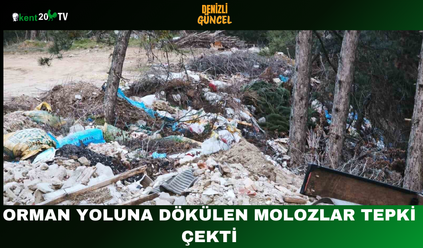 Orman Yoluna Dökülen Molozlar Tepki Çekti