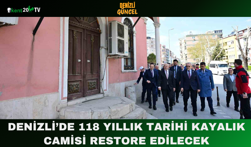 Denizli’de 118 Yıllık Tarihi Kayalık Camisi Restore Edilecek