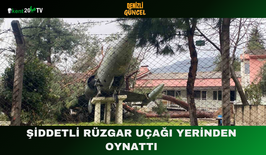 Şiddetli Rüzgar Uçağı Yerinden Oynattı