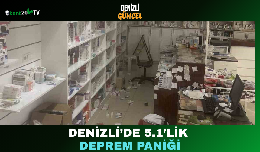 Denizli’de 5.1’lik Deprem Paniği