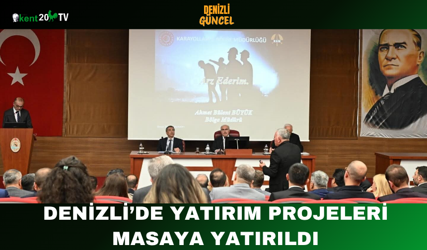 Denizli’de Yatırım Projeleri Masaya Yatırıldı