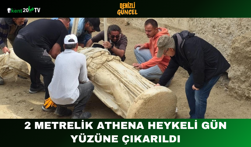 2 Metrelik Athena Heykeli Gün Yüzüne Çıkarıldı