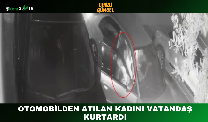 Otomobilden Atılan Kadını Vatandaş Kurtardı