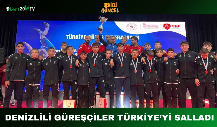 Denizlili Güreşçiler Türkiye’yi Salladı