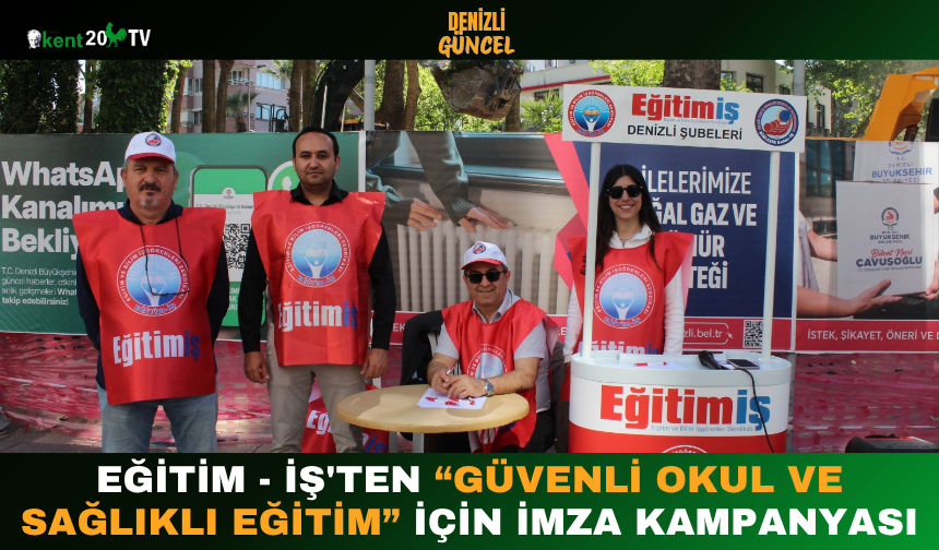 Eğitim - İş'ten “Güvenli Okul ve Sağlıklı Eğitim” İçin İmza Kampanyası