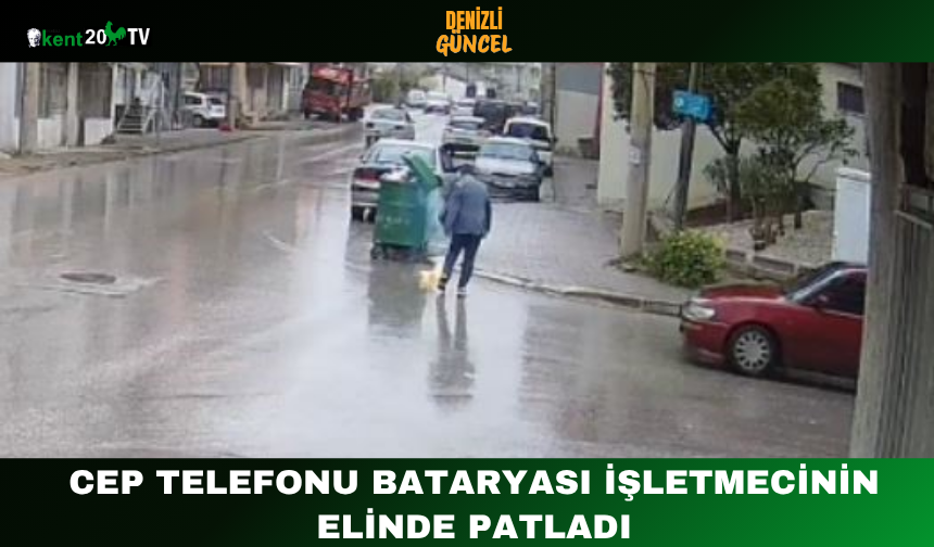 Cep Telefonu Bataryası İşletmecinin Elinde Patladı