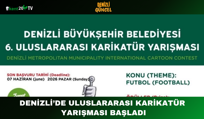 Denizli’de Uluslararası Karikatür Yarışması Başladı