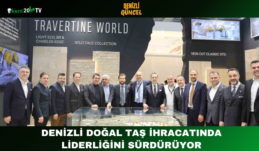 Denizli Doğal Taş İhracatında Liderliğini Sürdürüyor