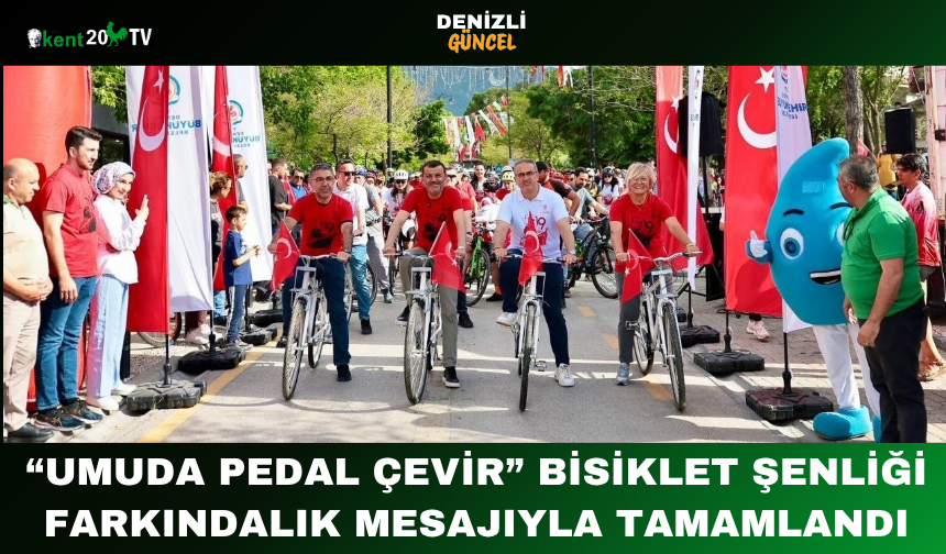“Umuda Pedal Çevir” Bisiklet Şenliği Farkındalık Mesajıyla Tamamlandı