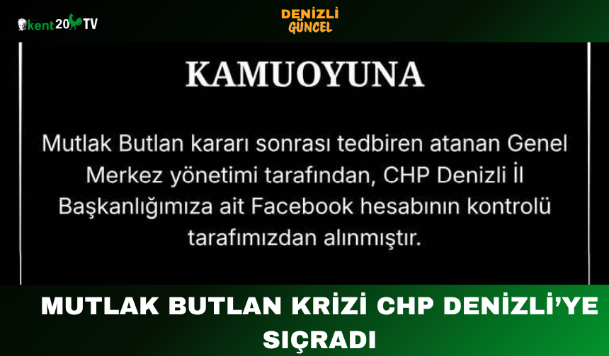 Mutlak Butlan Krizi CHP Denizli’ye Sıçradı