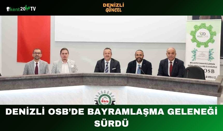 Denizli OSB’de Bayramlaşma Geleneği Sürdü