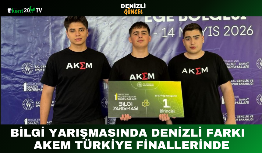 Bilgi Yarışmasında Denizli Farkı AKEM Türkiye Finallerinde