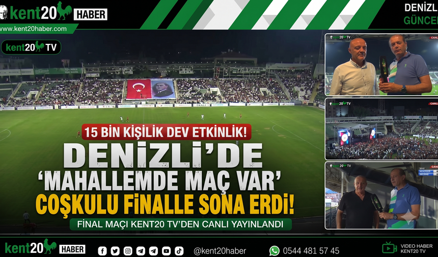 Denizli’de Futbol ve Müzik Coşkusu Bir Arada Yaşandı