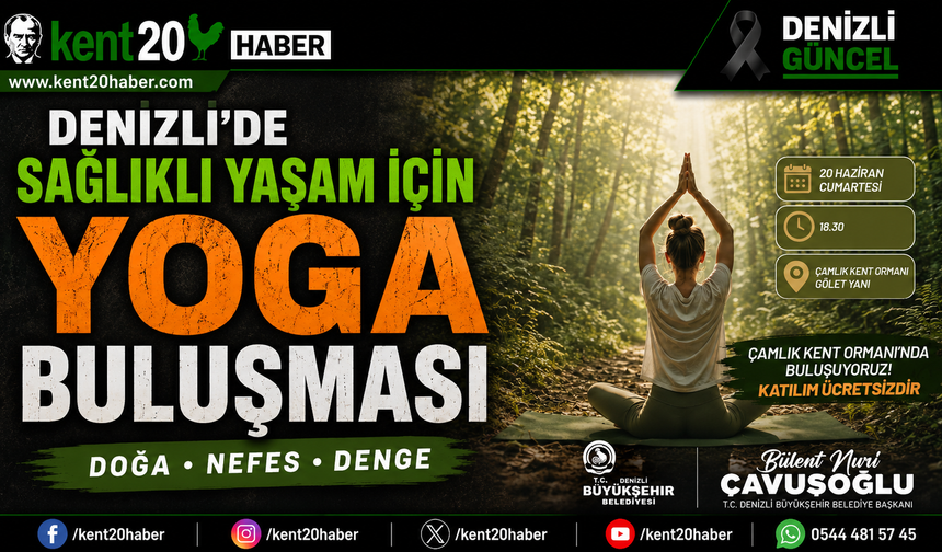 Denizli’de Sağlıklı Yaşam İçin Yoga Buluşması