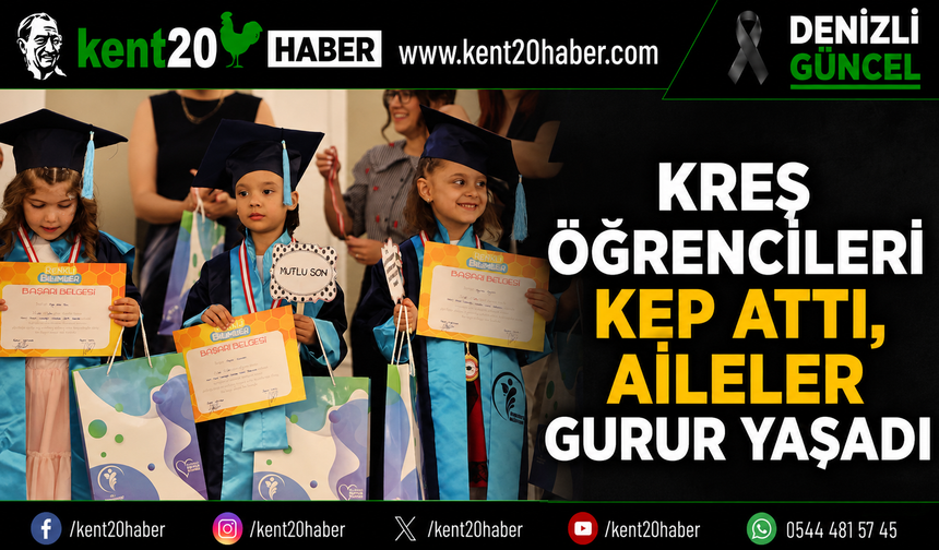 Kreş Öğrencileri Kep Attı, Aileler Gurur Yaşadı