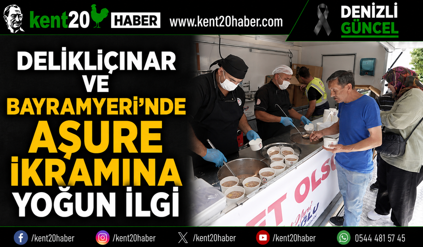 Delikliçınar ve Bayramyeri’nde Aşure İkramına Yoğun İlgi