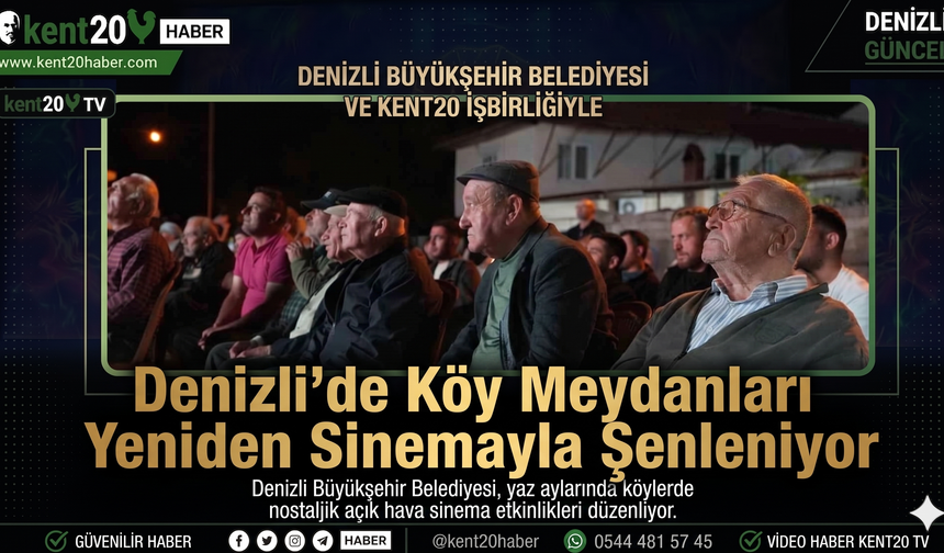 Denizli’de Köy Meydanları Yeniden Sinemayla Şenleniyor