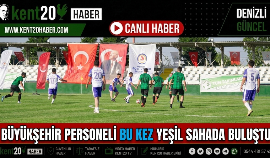 Büyükşehir Personeli Bu Kez Yeşil Sahada Buluştu