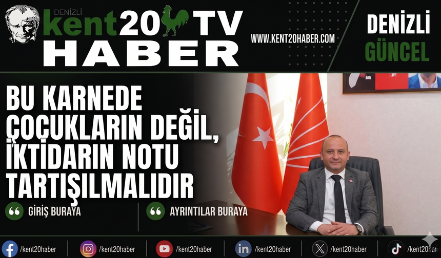 “Bu Karnede Çocukların Değil, İktidarın Notu Tartışılmalıdır”