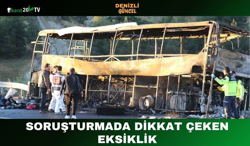 Soruşturmada Dikkat Çeken Eksiklik