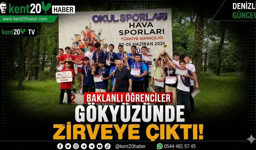 BAKLANLI ÖĞRENCİLER GÖKYÜZÜNDE ZİRVEYE ÇIKTI