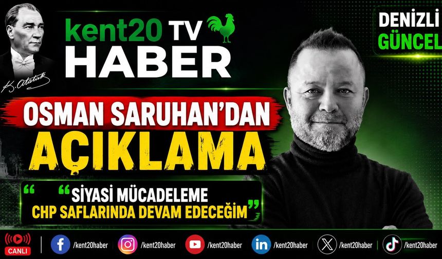 Osman Saruhan’dan İl Başkanlığı İddialarına Açıklama