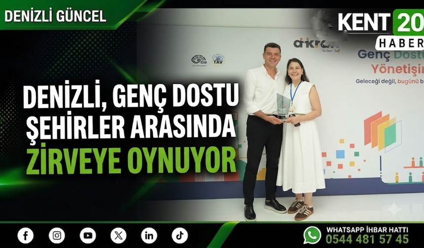 Denizli, Genç Dostu Şehirler Arasında Zirveye Oynuyor