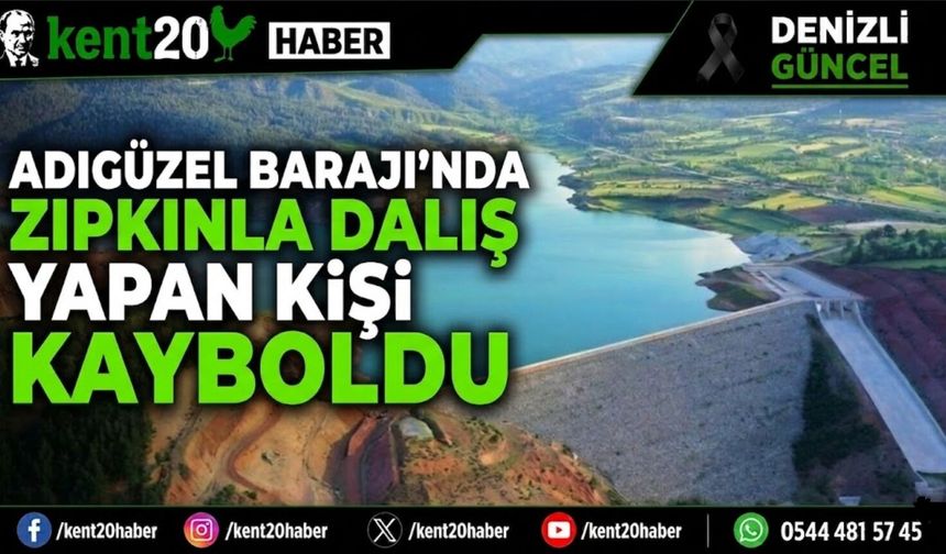 Adıgüzel Barajı’nda Zıpkınla Dalış Yapan Kişi Kayboldu