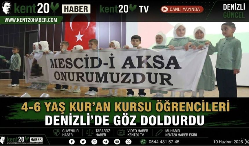 4-6 Yaş Kur’an Kursu Öğrencileri Denizli’de Göz Doldurdu