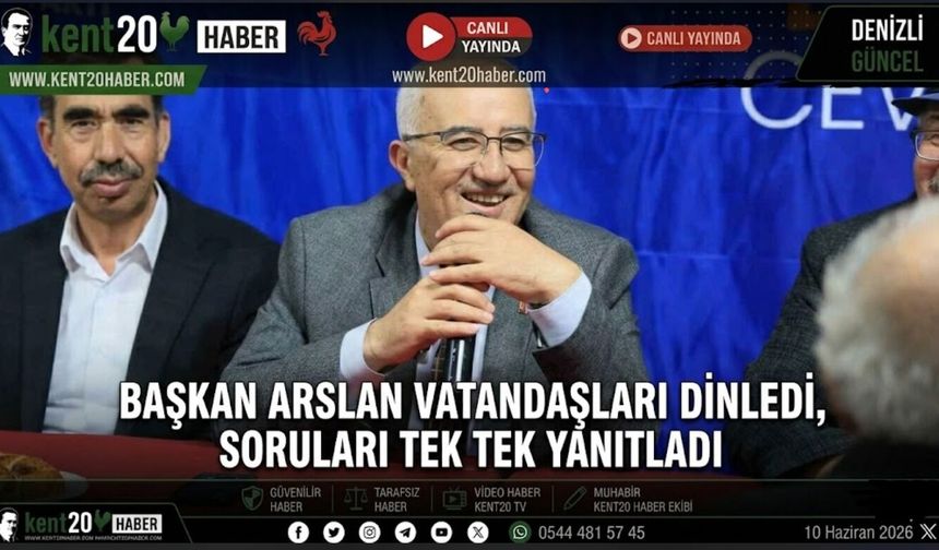 Başkan Arslan Vatandaşları Dinledi, Soruları Tek Tek Yanıtladı
