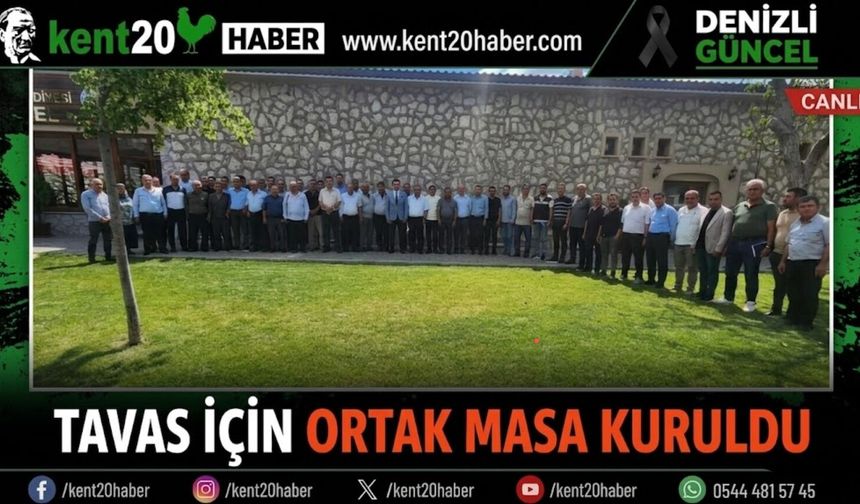 Tavas İçin Ortak Masa Kuruldu