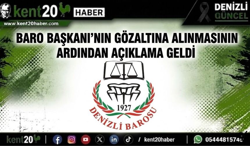 Baro Başkanı’nın Gözaltına Alınmasının Ardından Açıklama Geldi