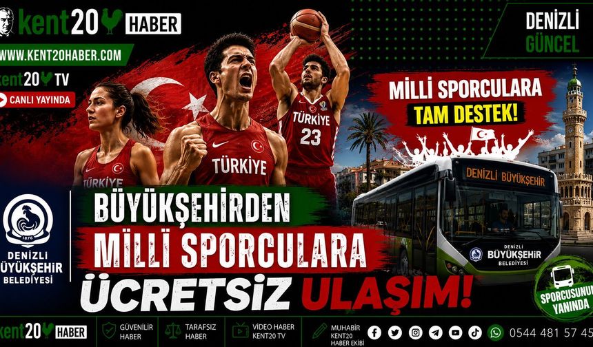 DENİZLİ’DEN MİLLİ SPORCULARA BÜYÜK DESTEK